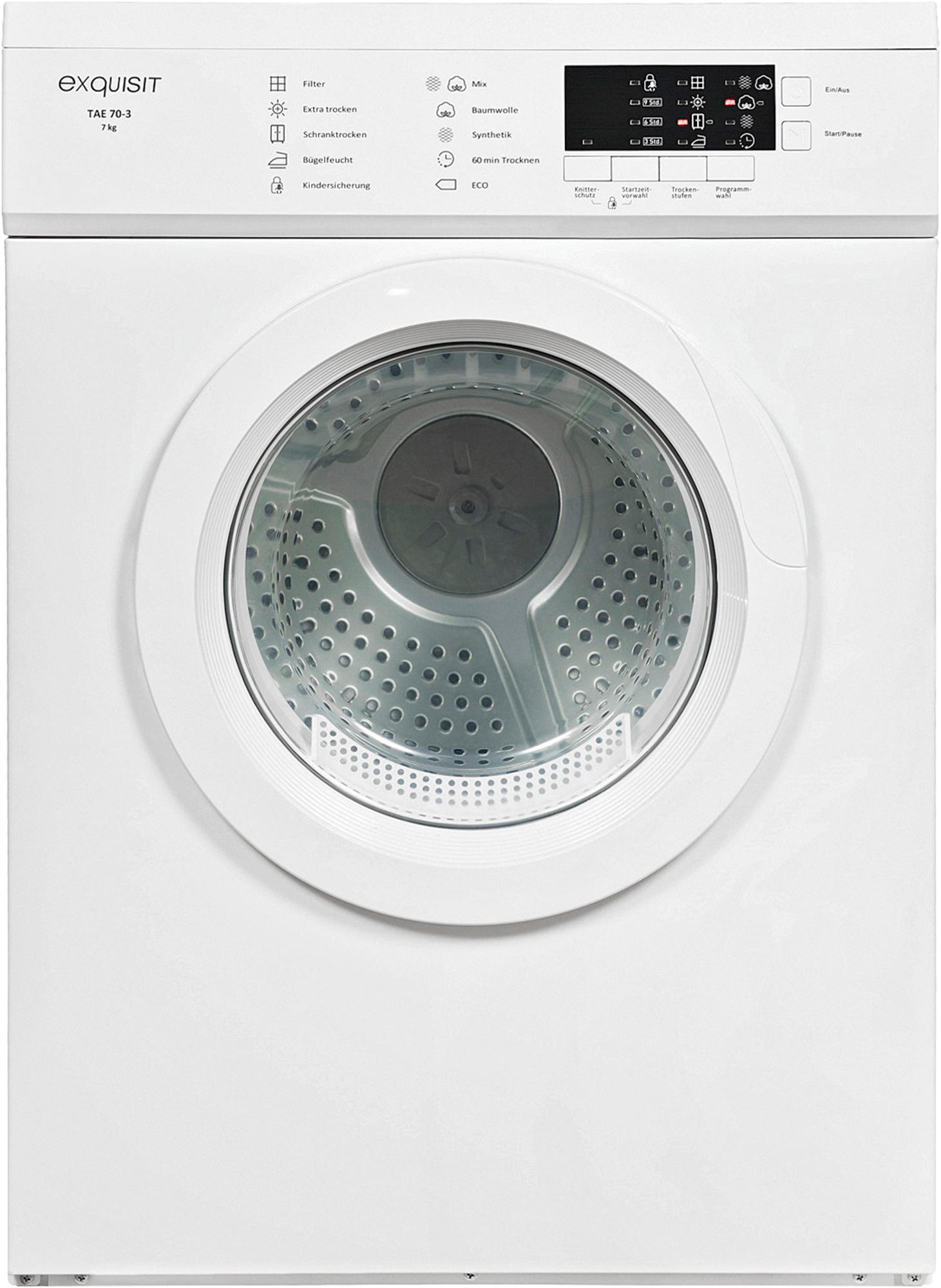 EXQUISIT TAE 70-3 Ablufttrockner (7 kg, C)