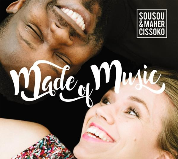 Zwei Personen, eine schwarze und eine weiße, lächeln mit den Worten „Made of Music“ auf dem Cover.
