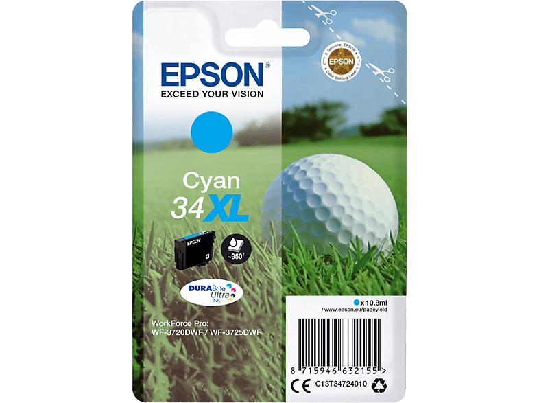 EPSON 34XL Cyaan (C13T34724020)