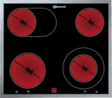 Herdgesteuertes Glaskeramik-Kochfeld CHR 9642 IN