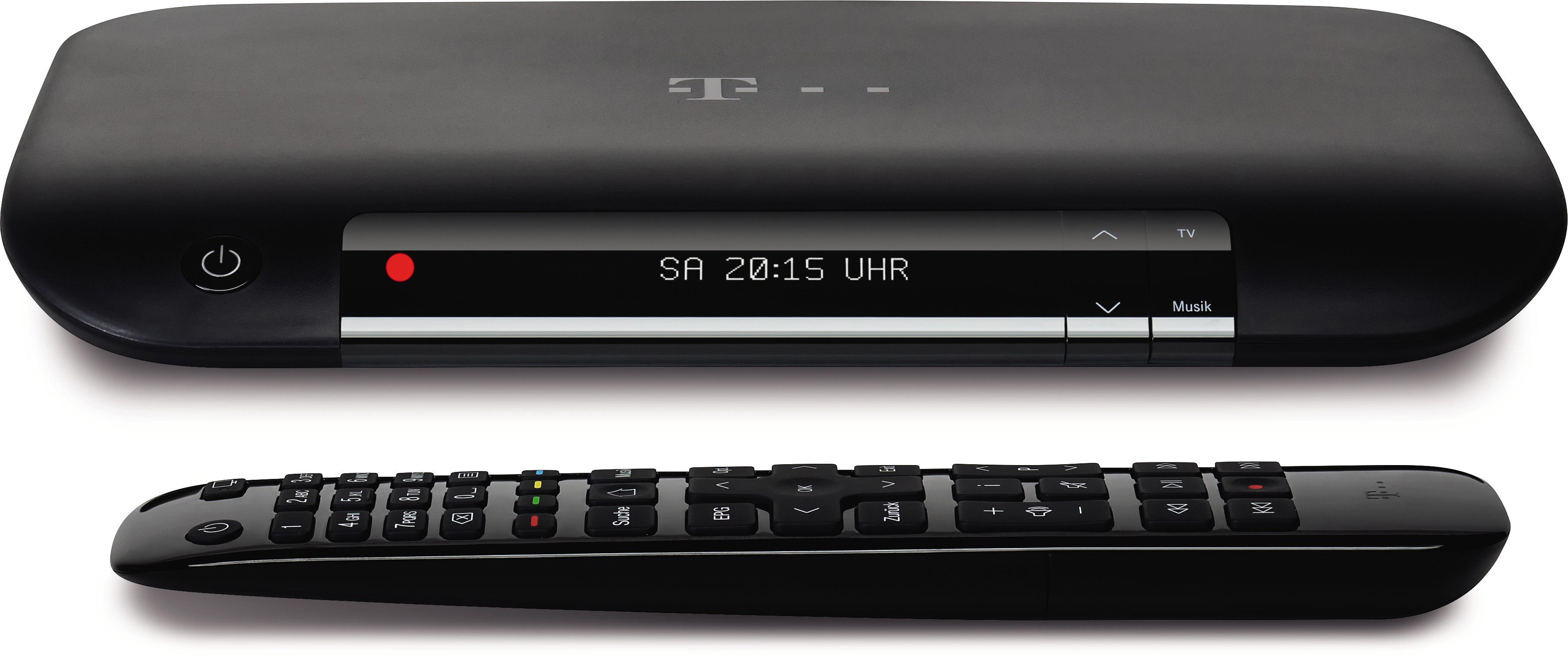 mit TELEKOM Festplattenrekorder (Schwarz) Ultra-HD-Receiver 401