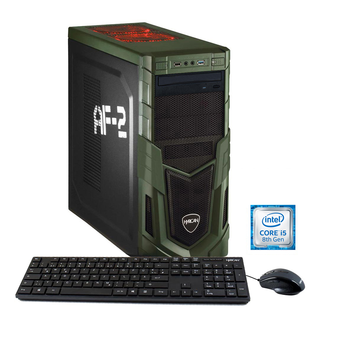 HYRICAN MILITARY 5886 - Intel® Core™ i5 i5-8400 - 16 GB - 120 GB - NVIDIA GeForce® GTX 1050 Ti - Windows 10