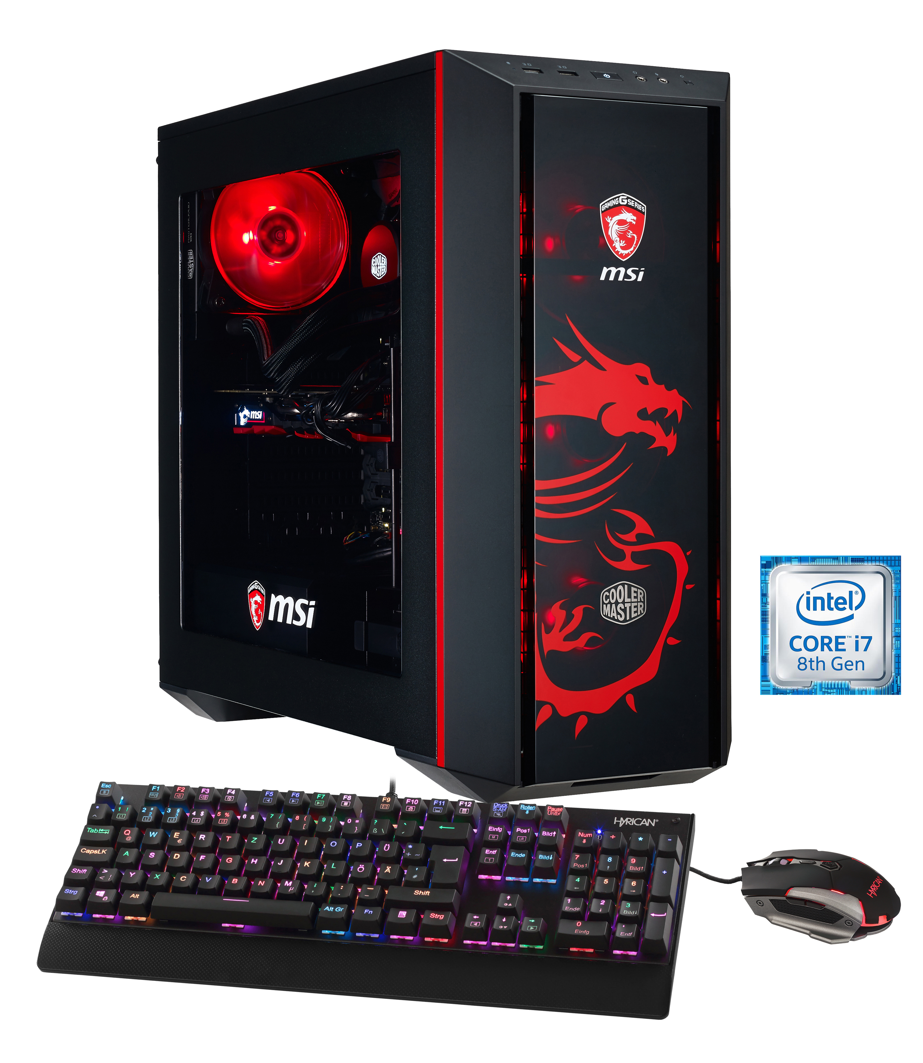 HYRICAN MSI DRAGON E. 5933 - Intel® Core™ i7 i7-8700K - 16 GB - 240 GB - NVIDIA GeForce® GTX 1080 Ti - Windows 10