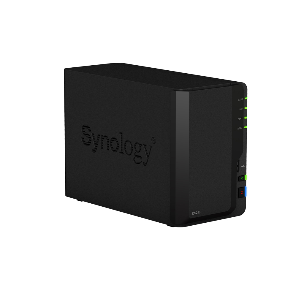 SYNOLOGY DS 218 2 BAY NAS NAS 3,5 Zoll Anzahl Festplattenschächte: 2 Schwarz}