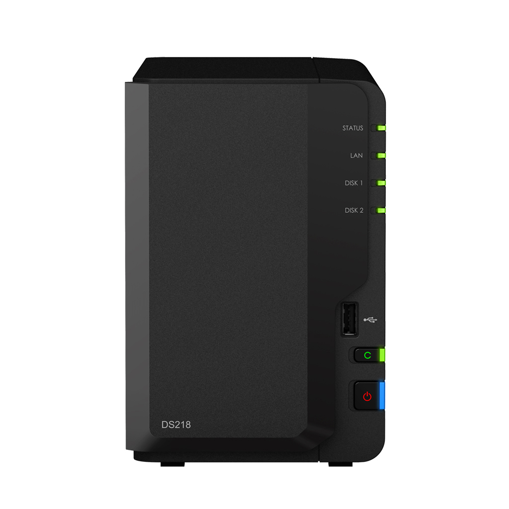 SYNOLOGY DS 218 2 BAY NAS NAS 3,5 Zoll Anzahl Festplattenschächte: 2 Schwarz}