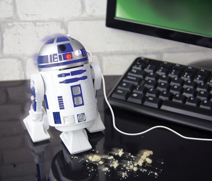 R2- D2 asztali USB porszívó
