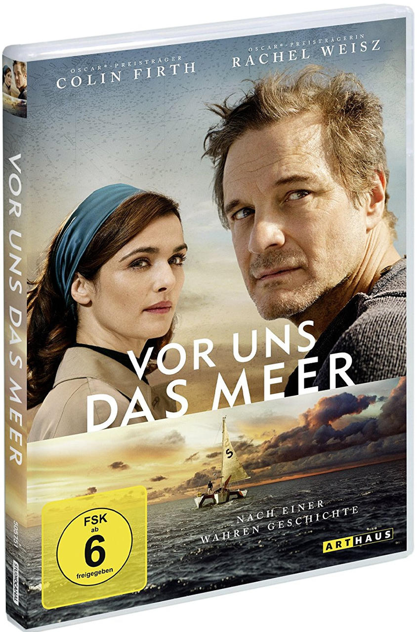 Filmcover mit Colin Firth und Rachel Weisz. Titel: Vor uns das Meer.