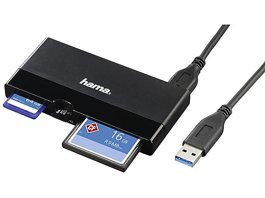 HAMA USB-3.0-UHS-II-Multi - lettore di schede (Nero)