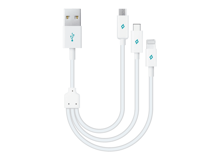 ttec 2dk13 minicable trio 30cm sarj kablosu type c lightning micro usb