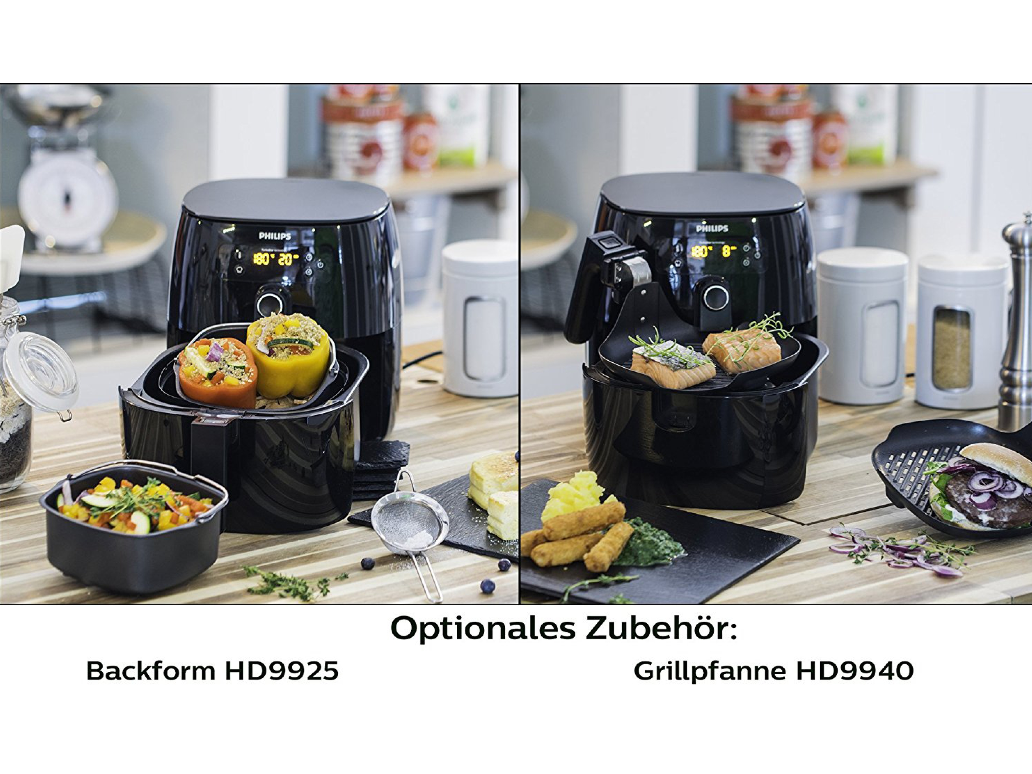 PHILIPS Heißluftfritteuse HD9641/90 Airfryer TurboStar, schwarz Heißluftfritteuse (800 g, 1425 Watt, Schwarz)