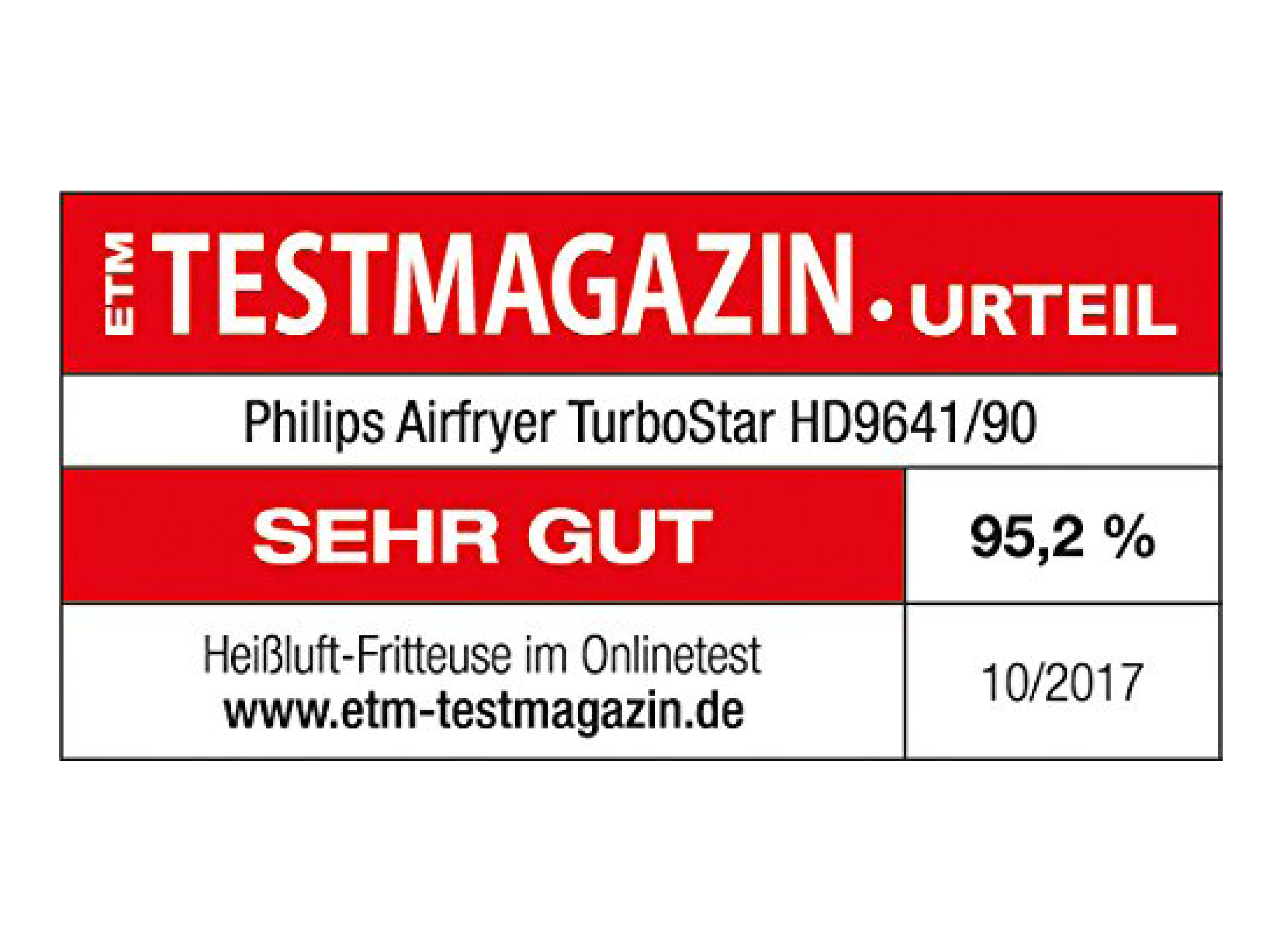 PHILIPS Heißluftfritteuse HD9641/90 Airfryer TurboStar, schwarz Heißluftfritteuse (800 g, 1425 Watt, Schwarz)