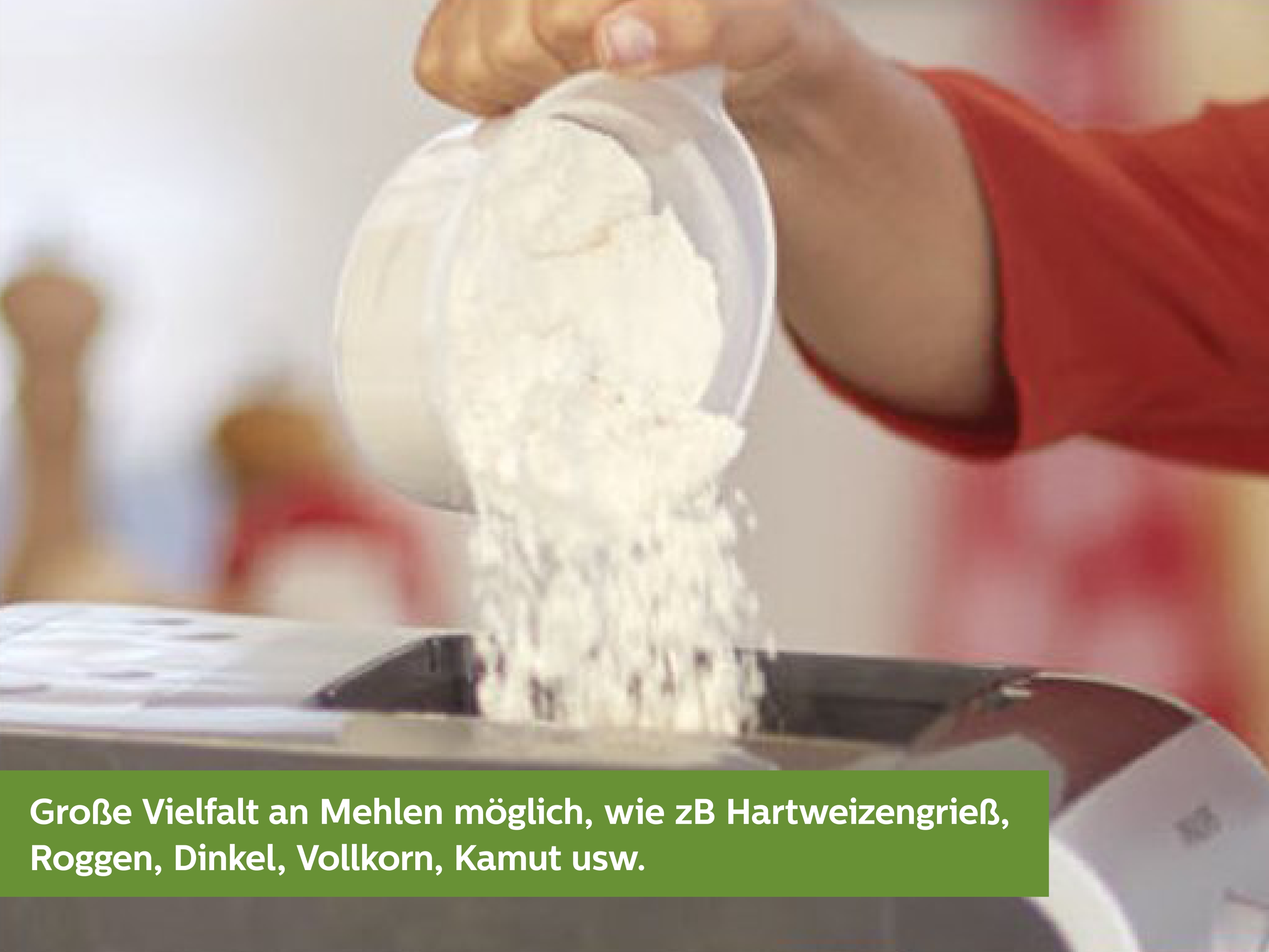 PHILIPS Pastamaker HR2358/12 für frische selbstgemachte Pasta in 10 Minuten, 8 Formen, Wiegefunktion