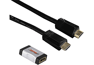 HAMA 122206 EXT. KIT CABLE HDMI+AD 0.75M BLK - HDMI-Kabel + Adapter (Schwarz)