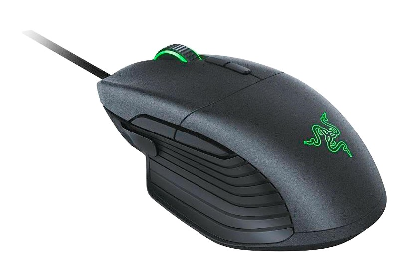 Ratón gaming - Razer Basilisk, Óptico, 16000 ppp, Negro y verde