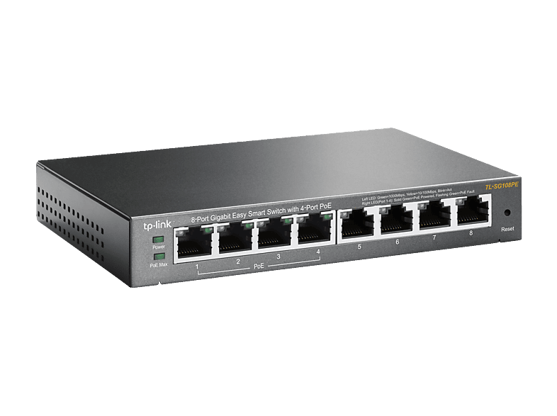 TP-LINK TL-SG108PE TL-SG108PE Netzwerk Switch 8 Port 1 GBit/s PoE-Funktion — Foto 3 von 5