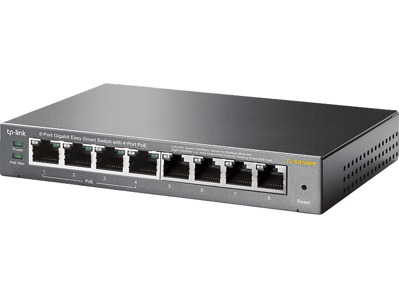TP-LINK TL-SG108PE TL-SG108PE Netzwerk Switch 8 Port 1 GBit/s PoE-Funktion — Foto 2 von 5