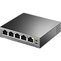 TP-LINK TL-SG1000 Desktop Gigabit Switch, schwarz (TL-SG1005P)