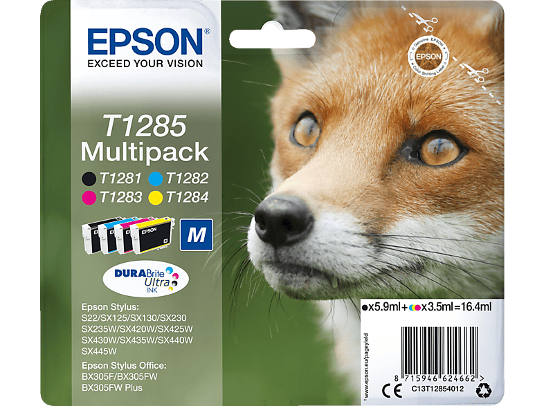 EPSON Original Tintenpatrone mehrfarbig (C13T12854010)