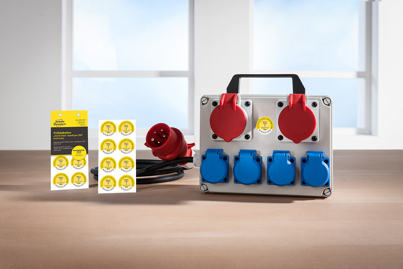 AVERY ZWECKFORM 6995-2018 PRÜFPL ELEKTRO-CH ÖVE 18-23 NOPEEL Ø30GB