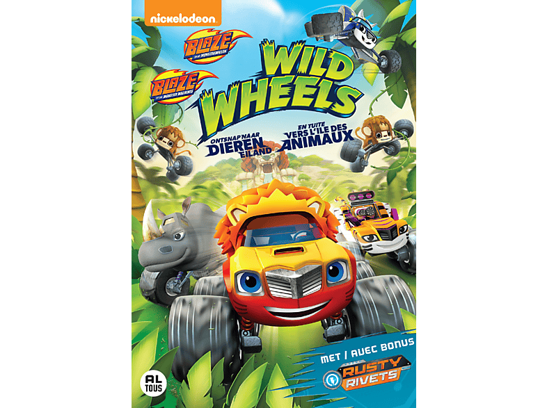 Blaze en de Monsterwielen Wild Wheels Ontsnap naar Diereneiland - DVD