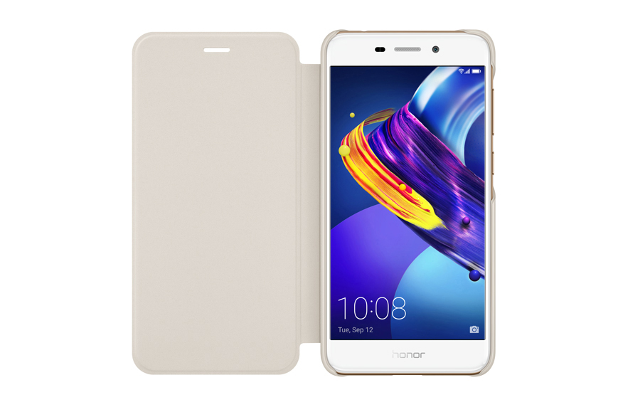 HONOR Pro Flip Cover, Bookcover, Honor, 6C Pro, Gold