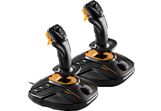 THRUSTMASTER T.16000M FCS Space Sim Duo - Beidhändig nutzbarer Joystick (Schwarz/Orange)