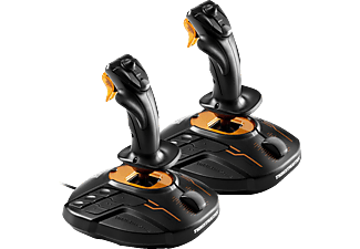 THRUSTMASTER T.16000M FCS Space Sim Duo - Joystick à deux mains (Noir/Orange)