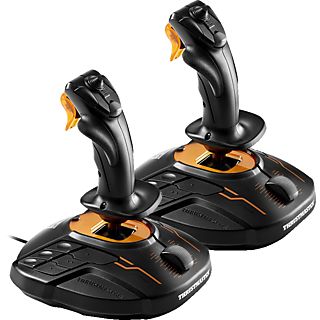 THRUSTMASTER T.16000M FCS Space Sim Duo - Joystick ambidestro (Nero/Arancione)