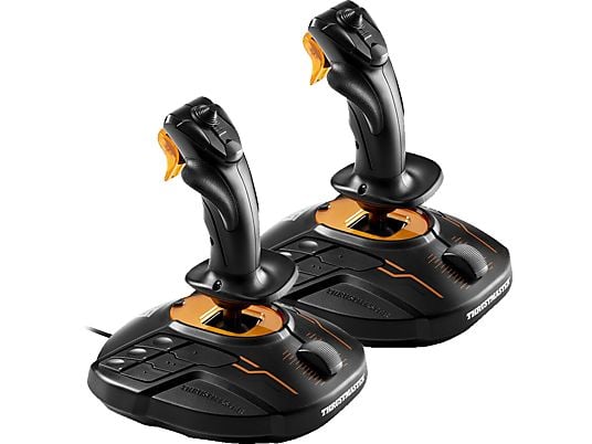 THRUSTMASTER T.16000M FCS Space Sim Duo - Joystick à deux mains (Noir/Orange)