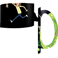 PYRAMID INTERNATIONAL Rick and Morty Thermoeffekt Tasse Portals Merchandise, Schwarz