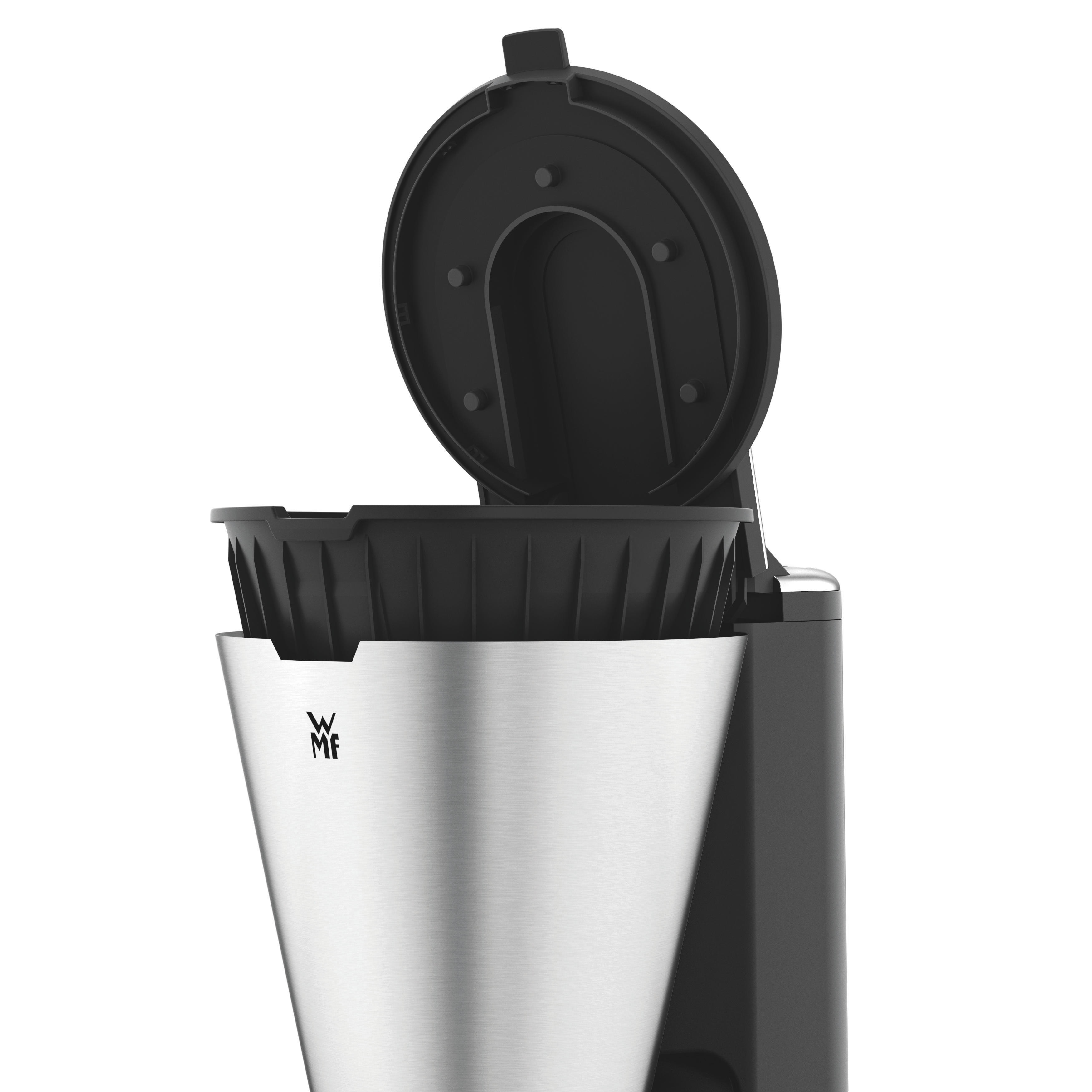 WMF  KITCHENminis Aroma - Filterkoffiezetapparaat - Inhoud watertank: 0,625 l - Type kan: Aroma glazen-kan  - Zilver