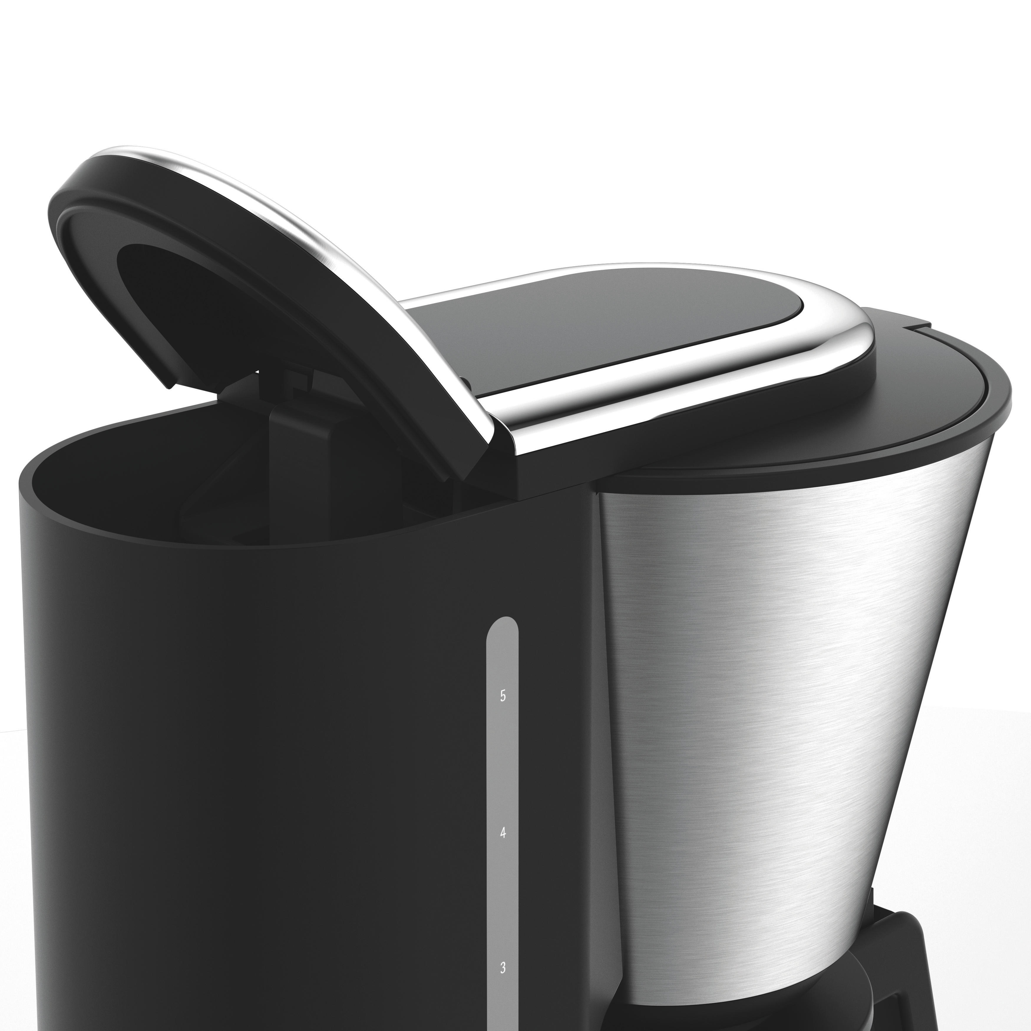 WMF  KITCHENminis Aroma - Filterkoffiezetapparaat - Inhoud watertank: 0,625 l - Type kan: Aroma glazen-kan  - Zilver