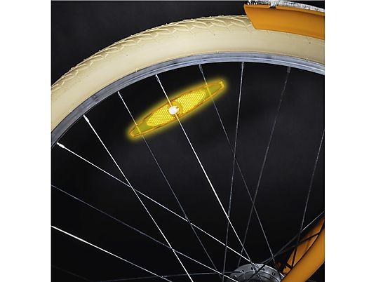 HAMA 178125 - Fahrrad-Speichenreflektoren (Orange)