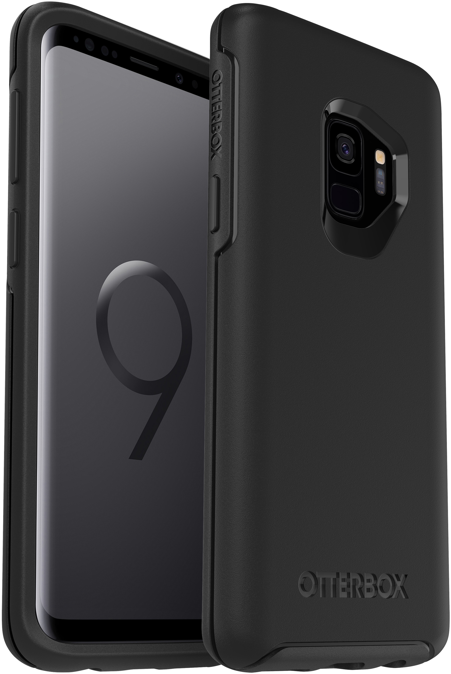 OTTERBOX Symmetry, Backcover, Samsung, Galaxy S9, Schwarz