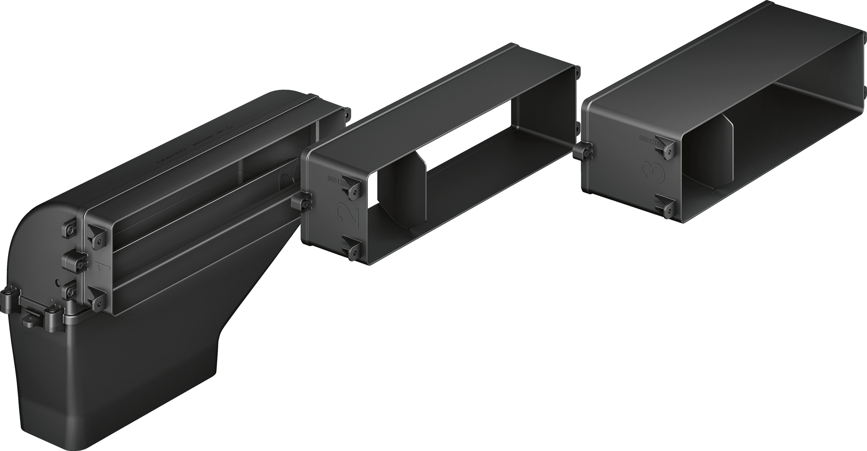 BOSCH HEZ381401 ABLUFT SET - Accessoires pour le fonctionnement de l'air évacué (Noir)