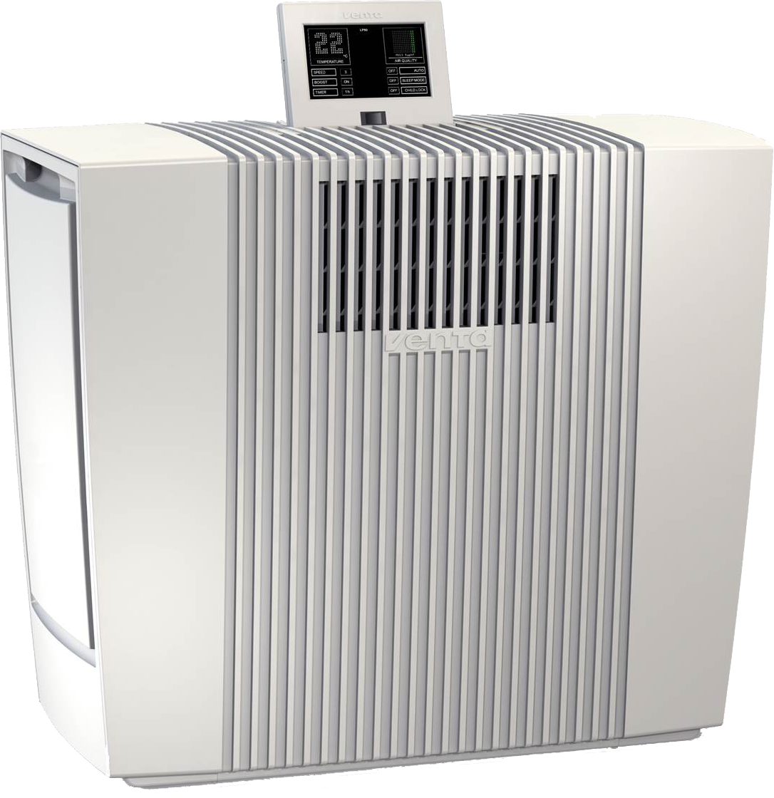 Venta LP60 Smart Wifi luchtreiniger 75m² met Venta Neliorfilter 0,07u, Wit.