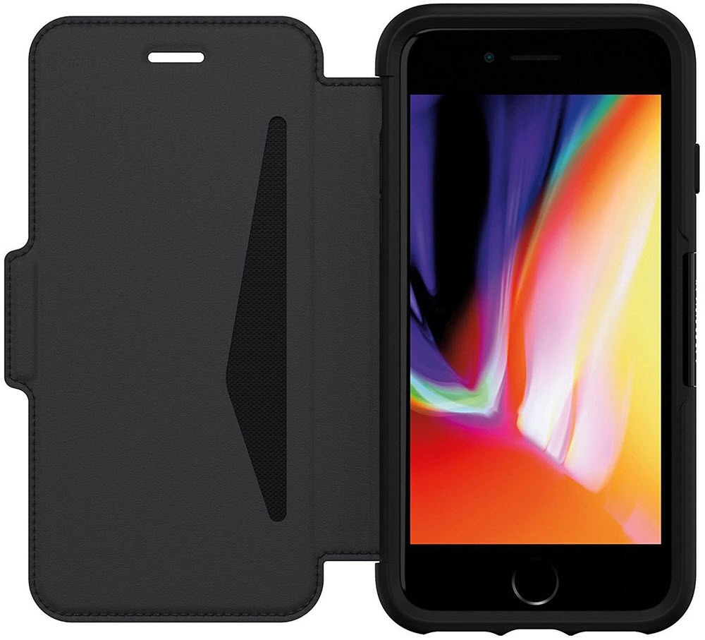 OTTERBOX Strada Shadow, Bookcover, Apple, iPhone 7, iPhone 8, Schwarz