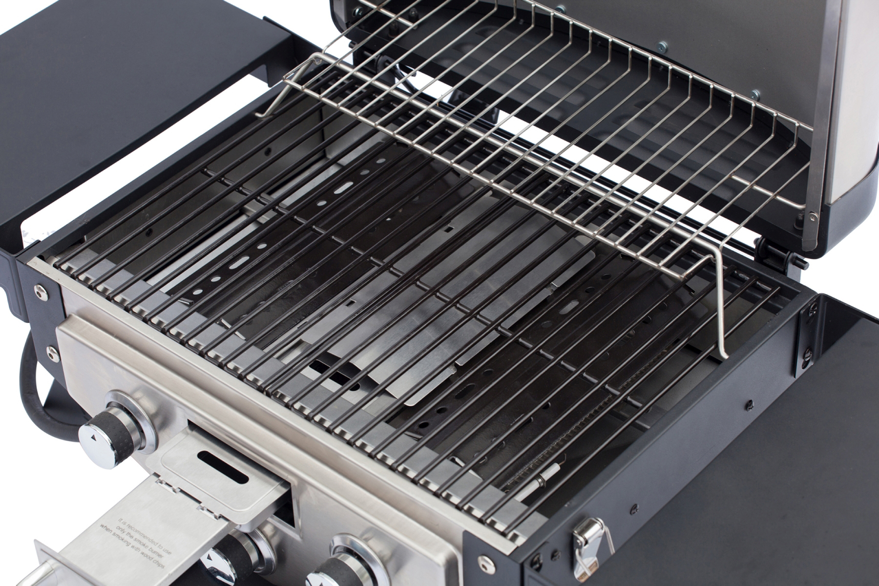 EL FUEGO AY 5261 Smoker Medison Gasgrill, Silber/Schwarz 