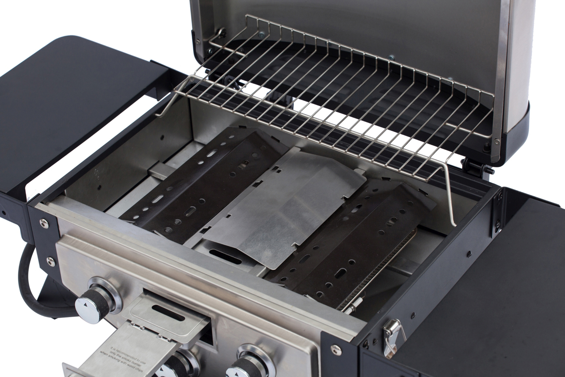 EL FUEGO AY 5261 Smoker Medison Gasgrill, Silber/Schwarz 
