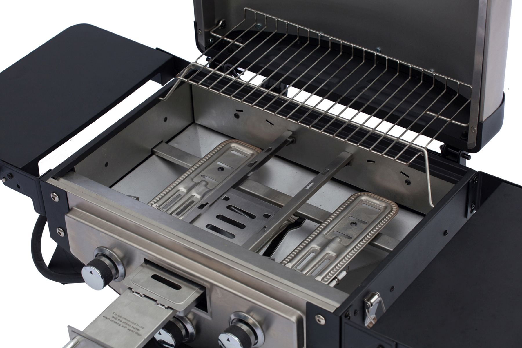 EL FUEGO AY 5261 Smoker Medison Gasgrill, Silber/Schwarz 