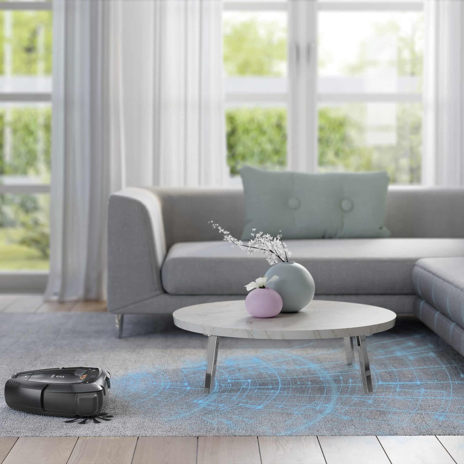 ELECTROLUX PI91-5SGM Pure i9 robotporszívó 3D lézeres navigációval, szürke