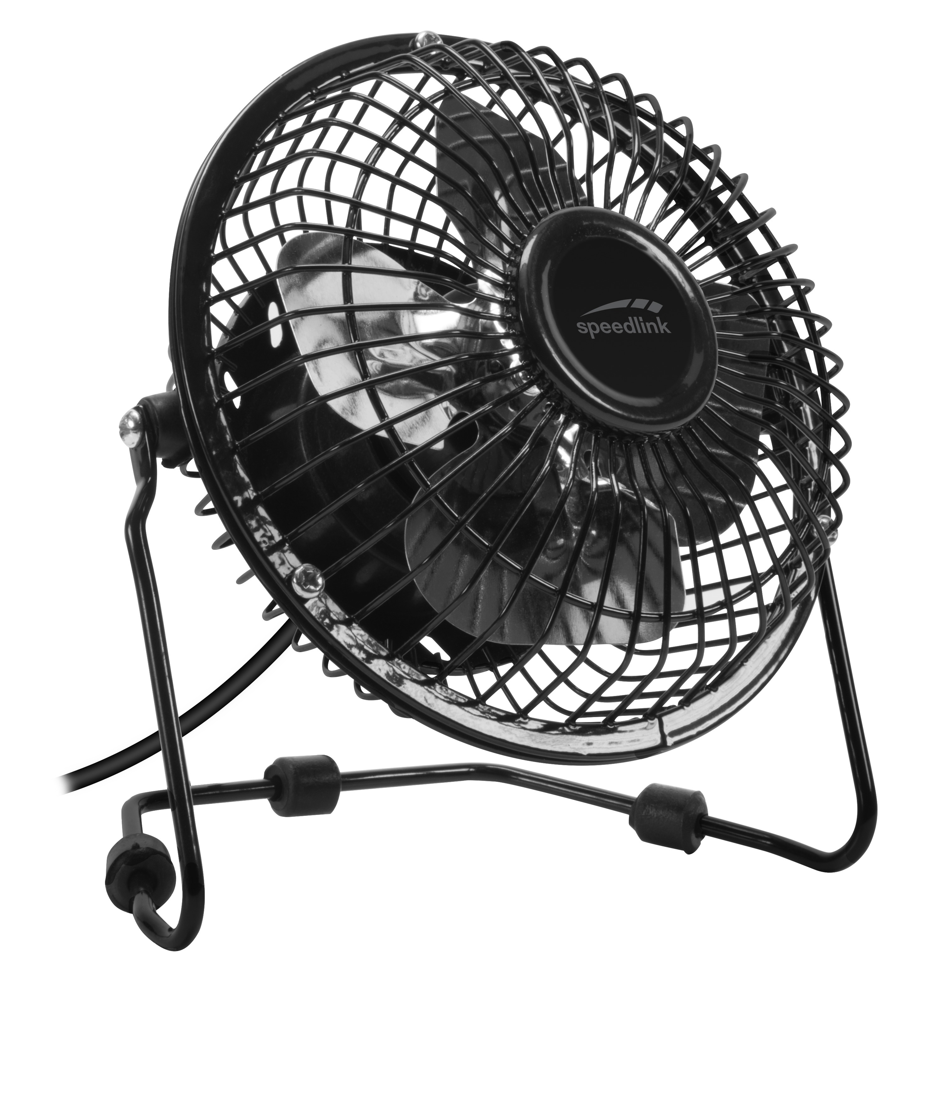 SPEEDLINK Tornado Metal USB Desk Fan, Schwarz