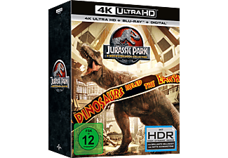 Jurassic Park 1-3/Jurassic World (Double Steelbook im Schuber) 4K Ultra HD Blu-ray + Blu-ray