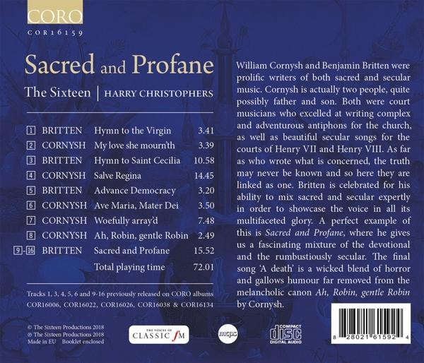 Sixteen,The/Christophers,Harry - Sacred and Profane  - (CD)