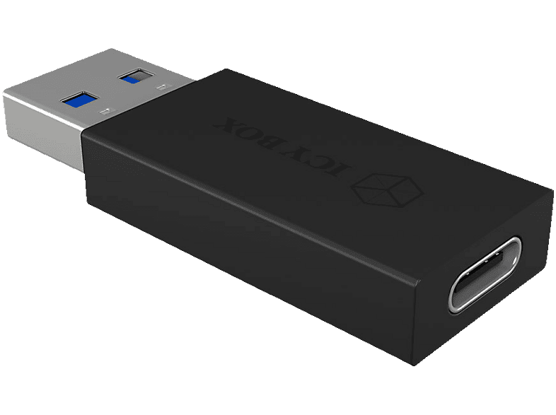 RAIDSONIC Adapter icy Box IB-CB015 USB-A 3.1 (Gen 2) zu Type-C, M/F, Schwarz — Foto 2 von 2