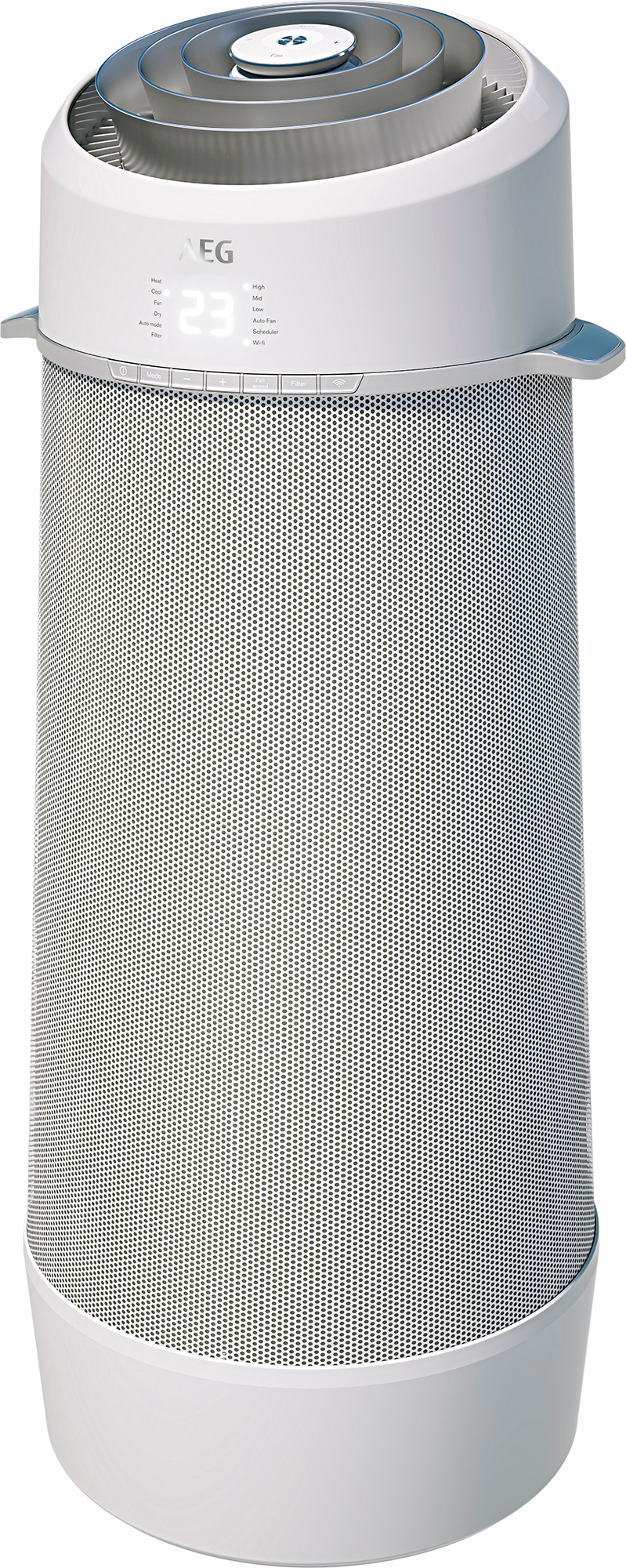 AEG AirOundio AXP26V578HW Klimagerät Silber/ Weiß (Max. Raumgröße: 40 m², EEK: A+)