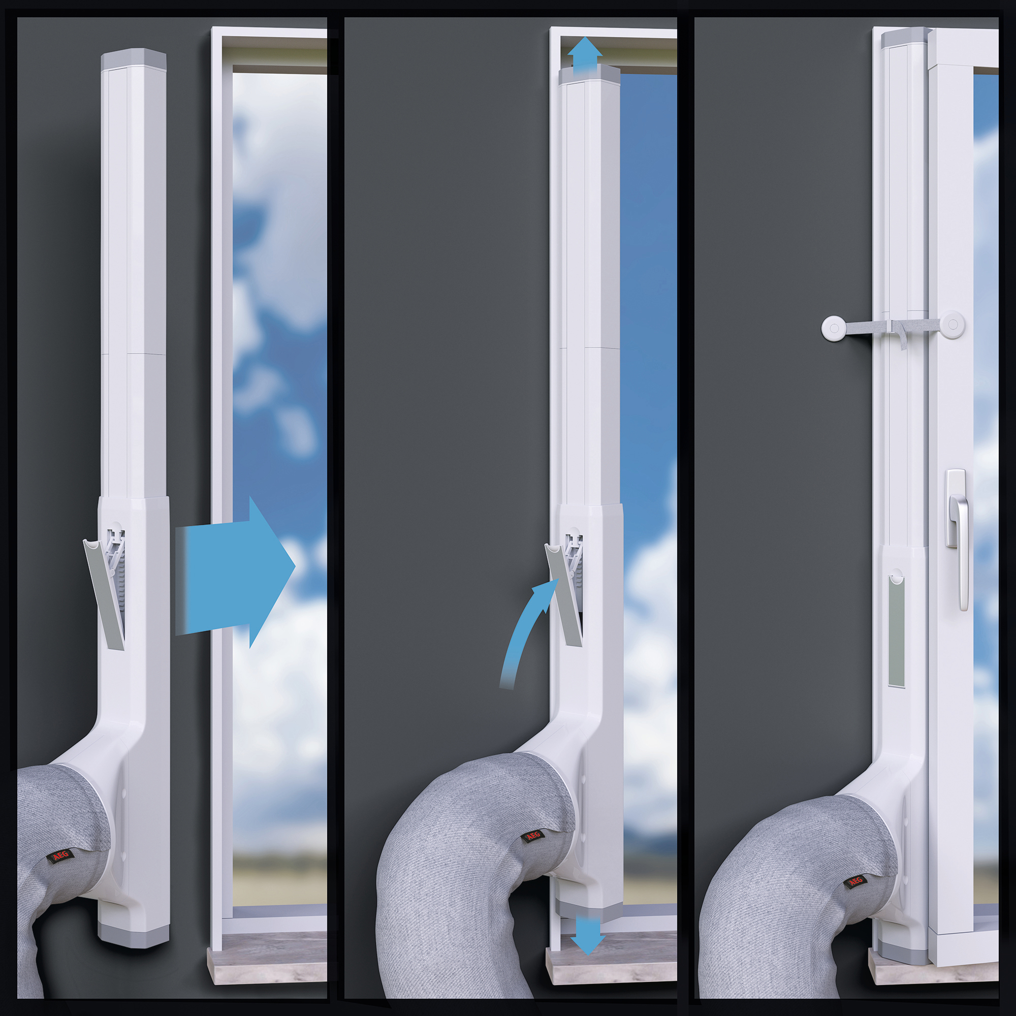 AEG AEG AWK01 Premium Window Kit für AIROUNDIO / CHILLFLEX Fenster-Set