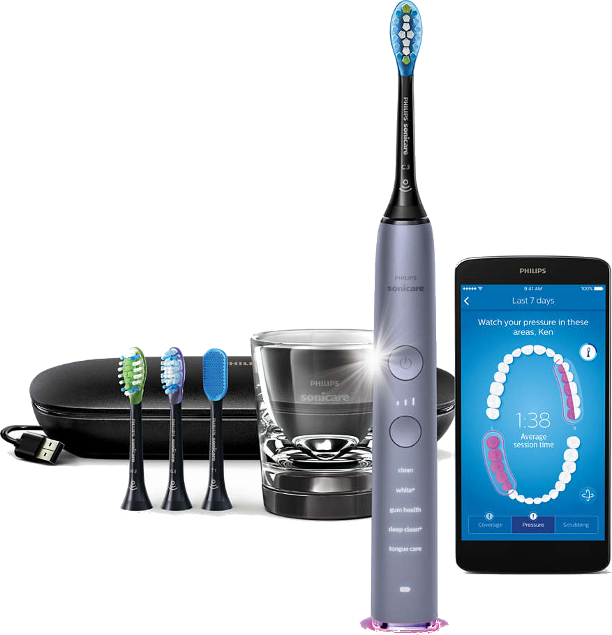 PHILIPS Sonicare DiamondClean Smart HX9924/47 Szónikus elektromos fogkefe, ezüst