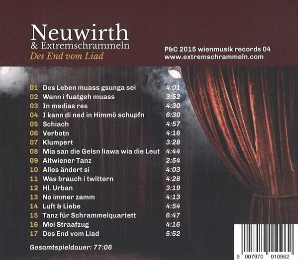 - - End Extremschrammeln (CD) Roland Des Liad & vom Neuwirth