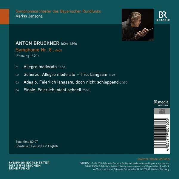 Albumcover mit Text und Dirigenten, der ein Orchester dirigiert.